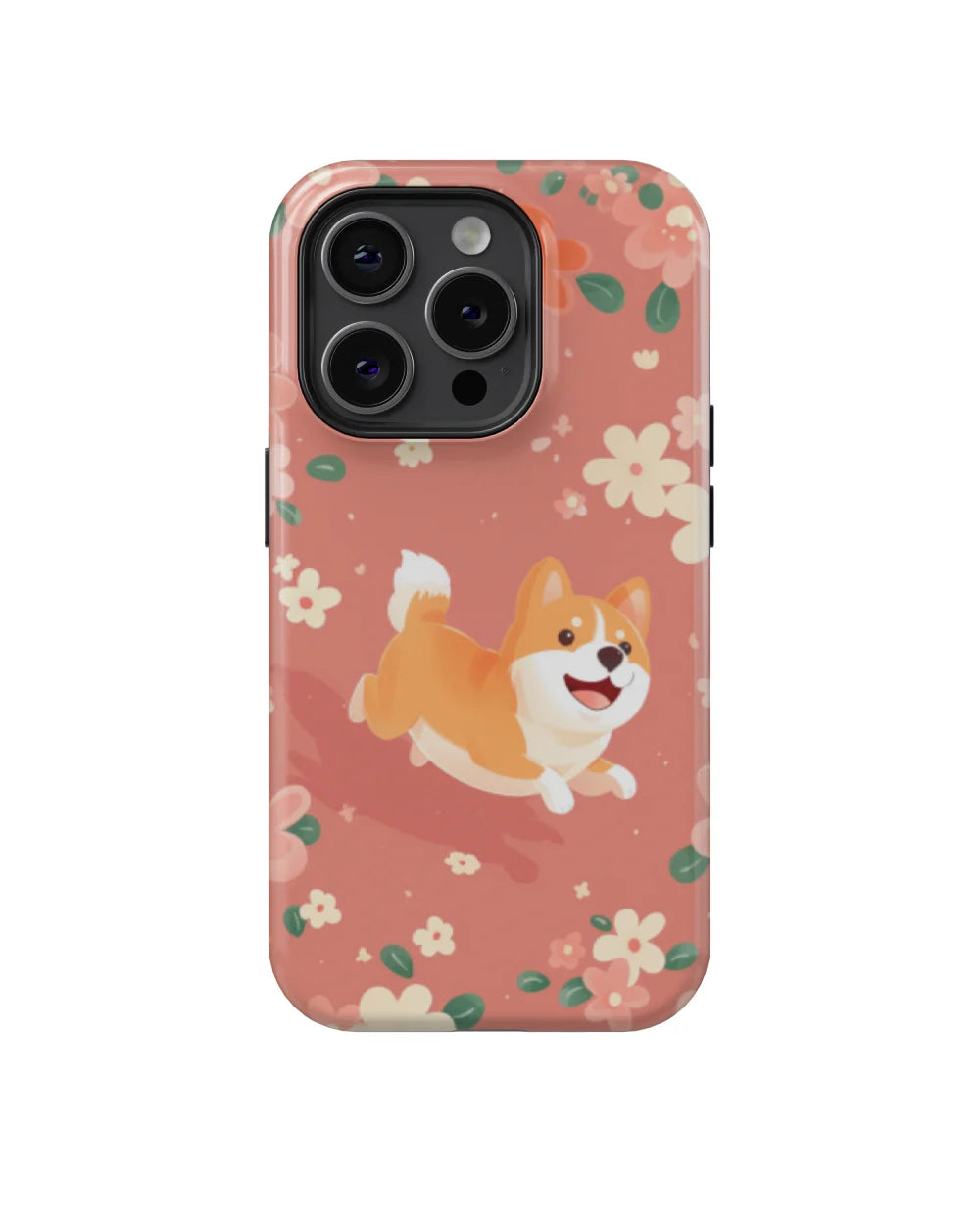 Corgi: Flower and Dog Series Phone Case