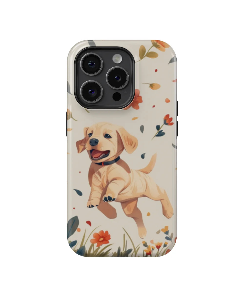 Labrador: Flower and Dog Series Phone Case