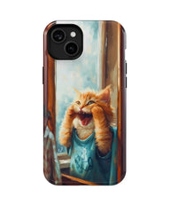 Cat in the Mirror: Funny Phone Case