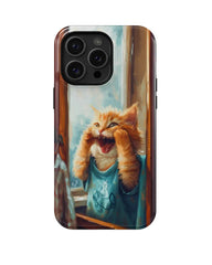 Cat in the Mirror: Funny Phone Case