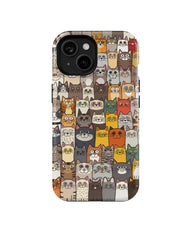 Kittens Gather: Funny Phone Case