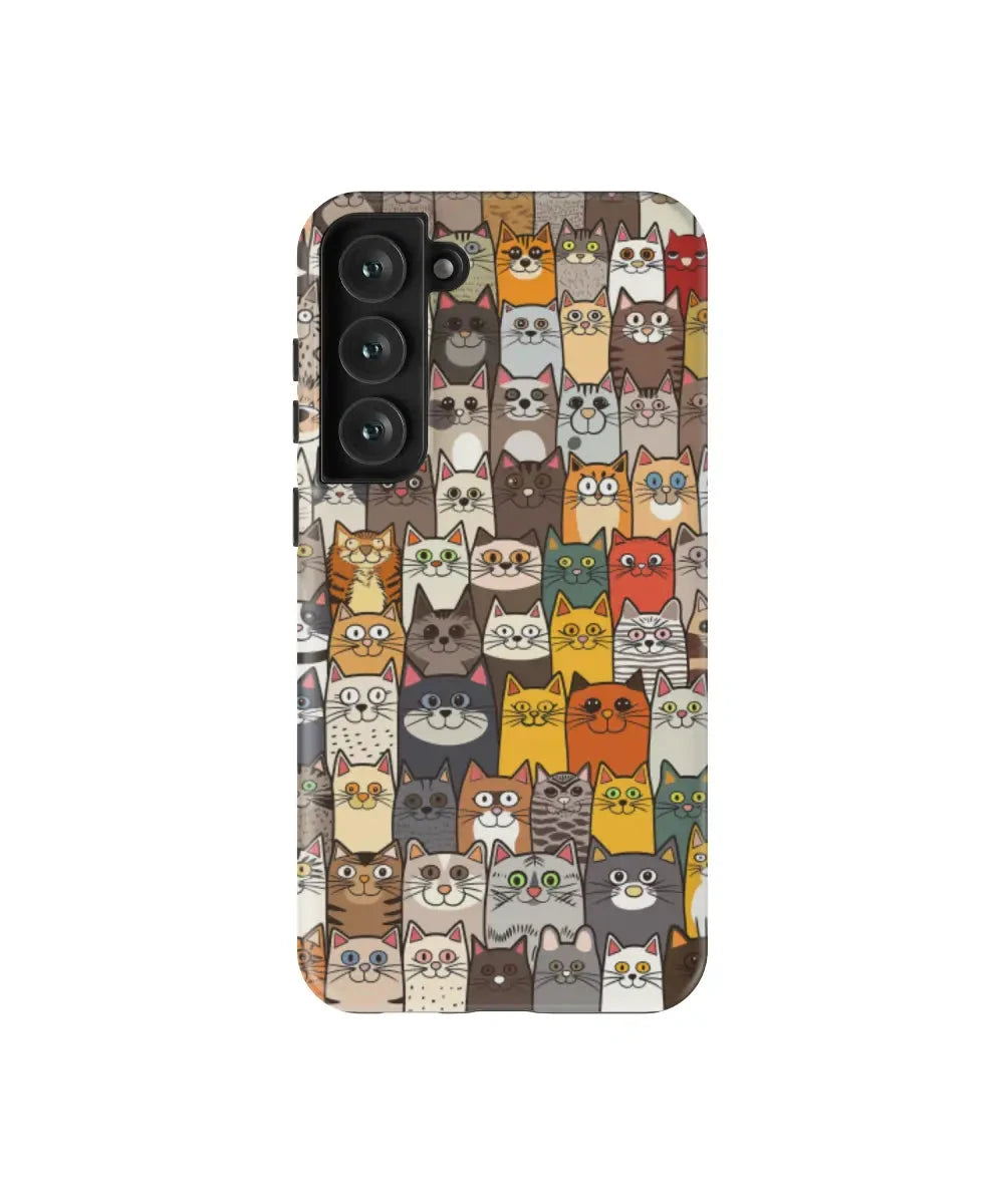 Kittens Gather: Funny Phone Case