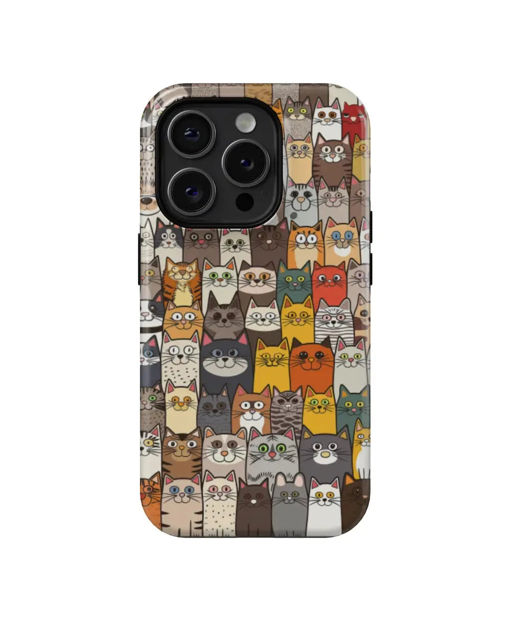 Kittens Gather: Funny Phone Case