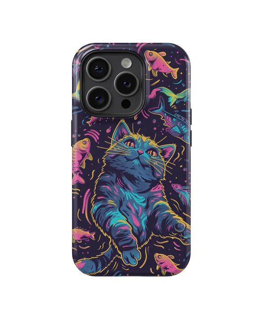 Roaming in Fish: Funny Cat Phone Case