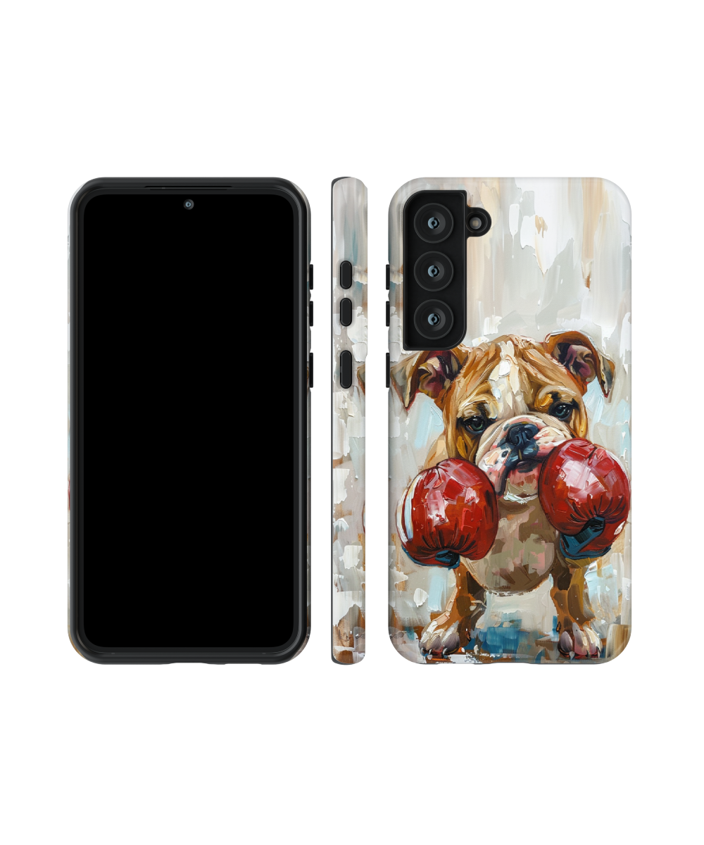 Boxing Bulldog: Funny Phone Case