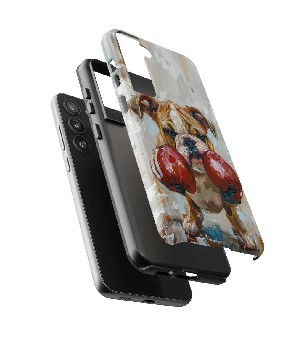 Boxing Bulldog: Funny Phone Case