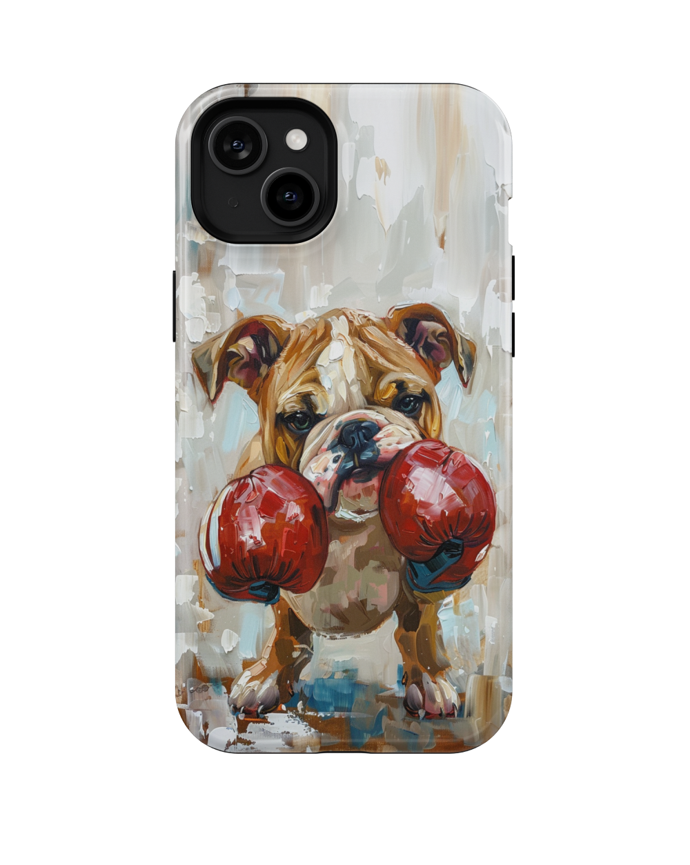 Boxing Bulldog: Funny Phone Case