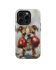 Boxing Bulldog: Funny Phone Case