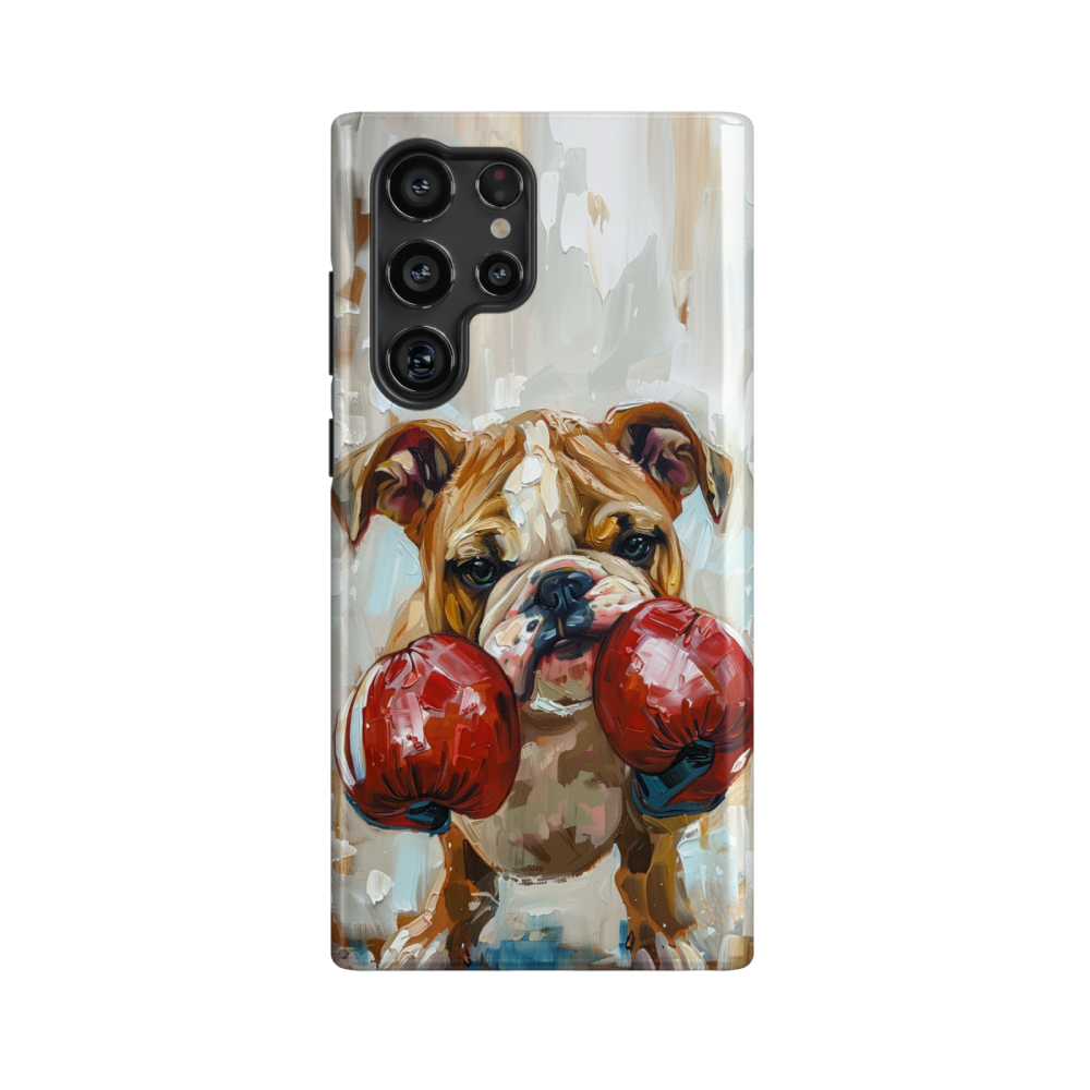 Boxing Bulldog: Funny Phone Case