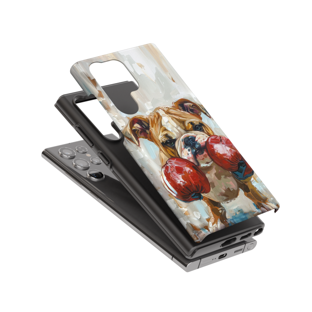 Boxing Bulldog: Funny Phone Case