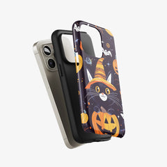 Black Cat Wizard: Halloween Phone Case