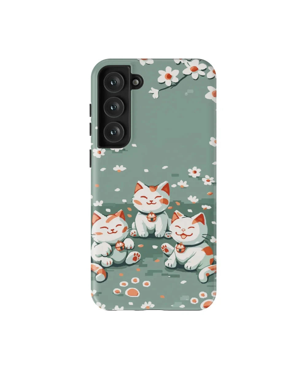 Pixel Cute Cats II: Funny Phone Case