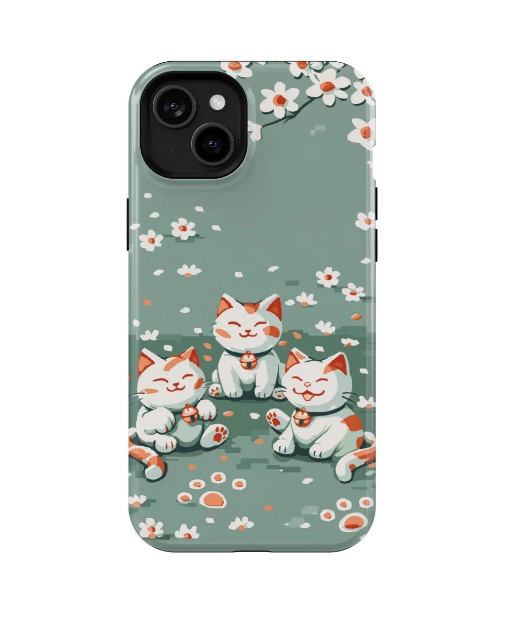 Pixel Cute Cats II: Funny Phone Case